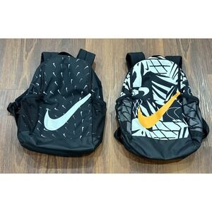 Nike Backpack Set Of 2 Jordan Black Volt & Brasilia Printed 16inch